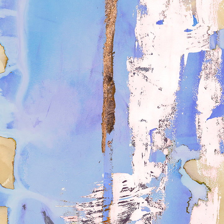 Javier Periwinkle 40" x 60" Unframed