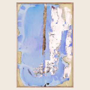 Javier Periwinkle 40" x 60" Unframed