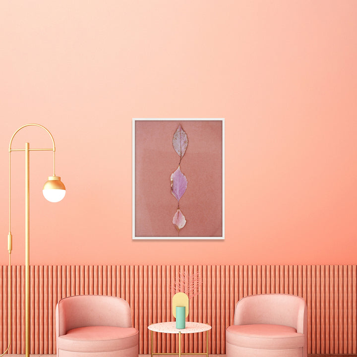 Pink Leaves 24" x 32" Unframed