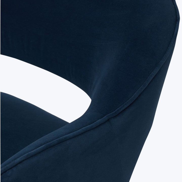 Blythe Swivel Chair Crypton Henry Navy