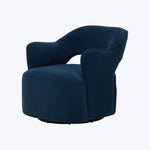 Blythe Swivel Chair Crypton Henry Navy