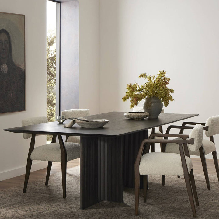 Leo Dining Table Smoked Black