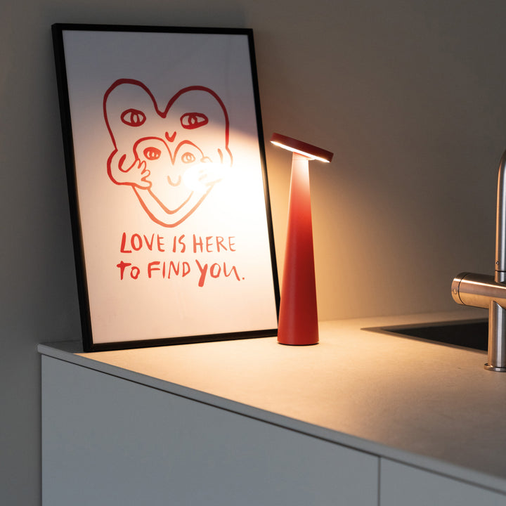 Angelina Table Lamp Red