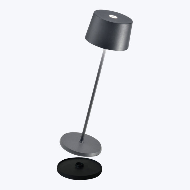 Olivia Mini Table Lamp Dark Grey