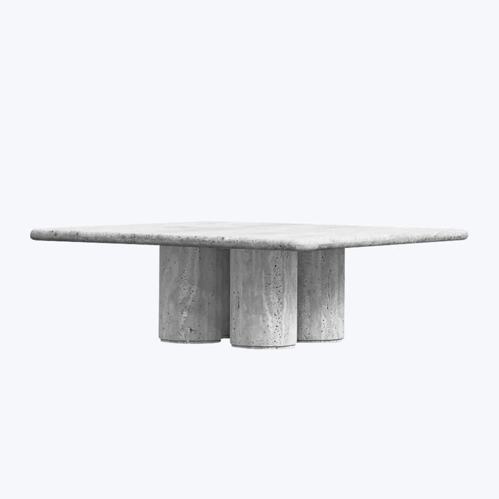 Shelter Coffee Table Grey Travertine