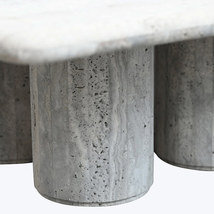 Shelter Coffee Table Grey Travertine