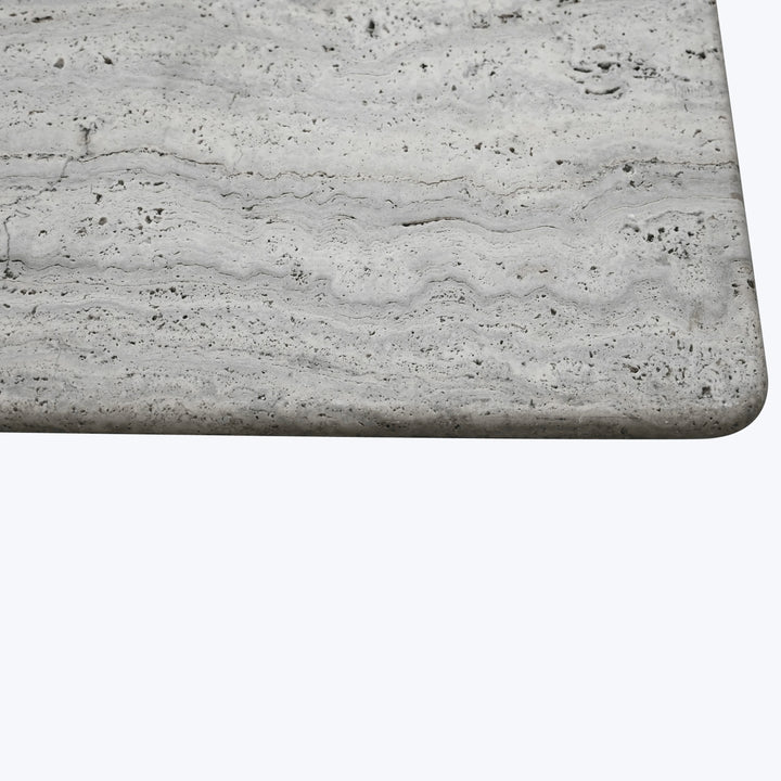 Shelter Coffee Table Grey Travertine