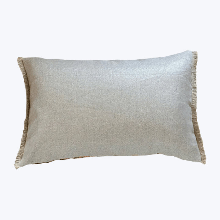 Vintage 1970s Floral Pint Lumbar Pillow 16" x 24"