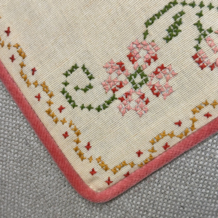 Vintage Cross Stitch Pillow