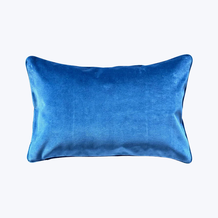 Vintage Silk Embroidery Lumbar Pillow
