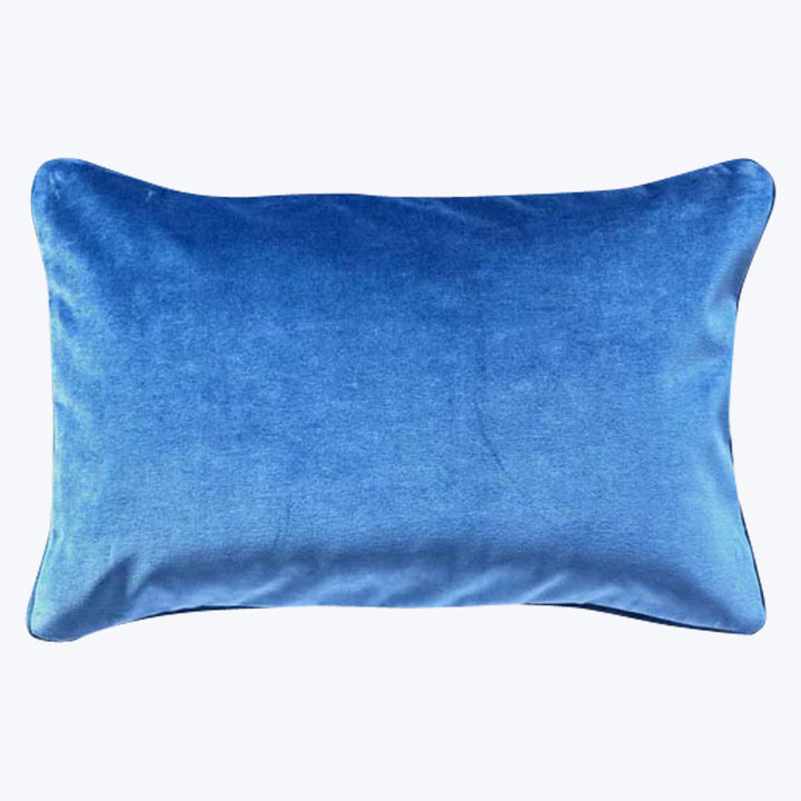 Vintage Silk Embroidery Lumbar Pillow, Floral Scroll