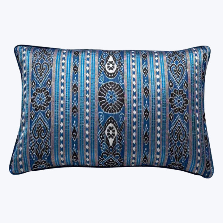 Silk Ikat Sari Lumbar Pillow