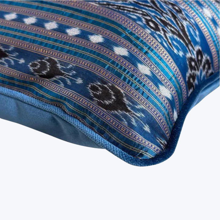 Silk Ikat Sari Lumbar Pillow