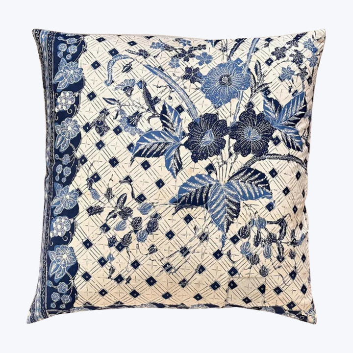 Vintage Batik Pillow Left Border