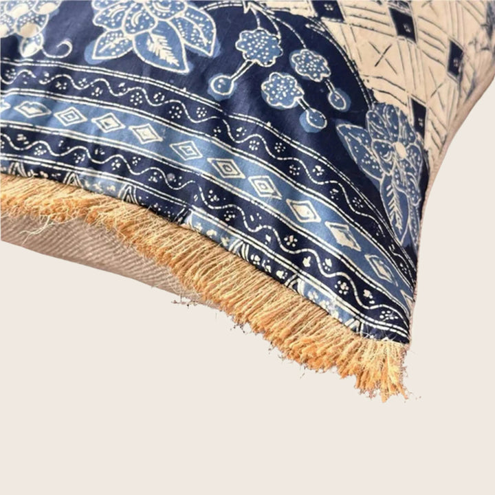 Vintage Batik Lumbar Pillow 13" x 20"