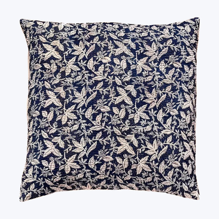 Vintage Kantha Quilt Pillow