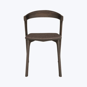 Upholstered Bok Side Chair Dark Brown - hover