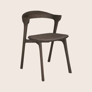 Upholstered Bok Side Chair Dark Brown - hover