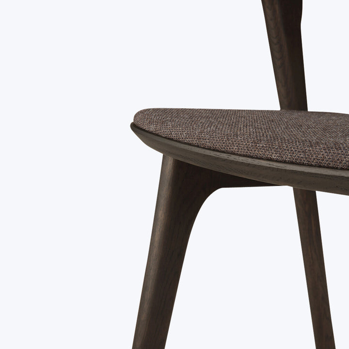 Upholstered Bok Side Chair Oak Brown