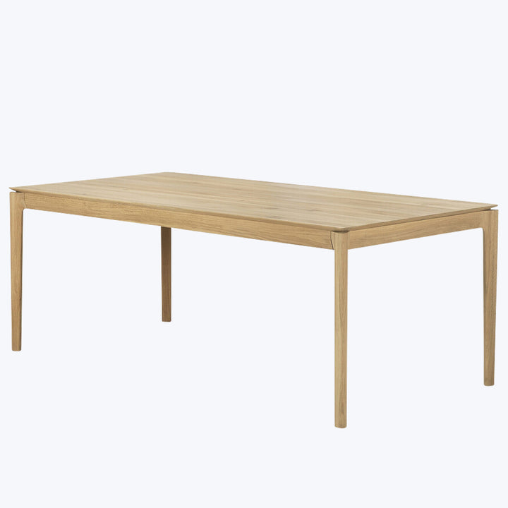 Oak Bok Extendable Dining Table Natural / 79"-118"