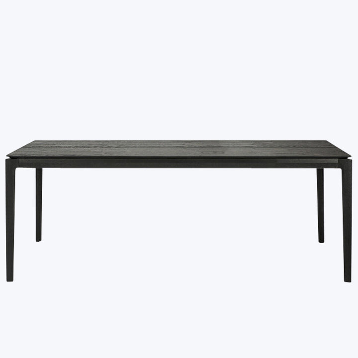 Oak Bok Extendable Dining Table Black / 79"-118"