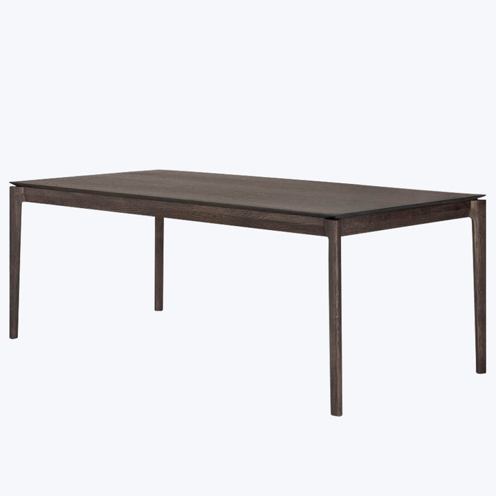 Oak Bok Extendable Dining Table Brown / 79"-118"
