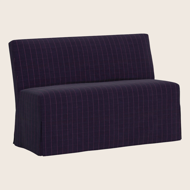 Rye Slipcover Dining Banquette Checker Night