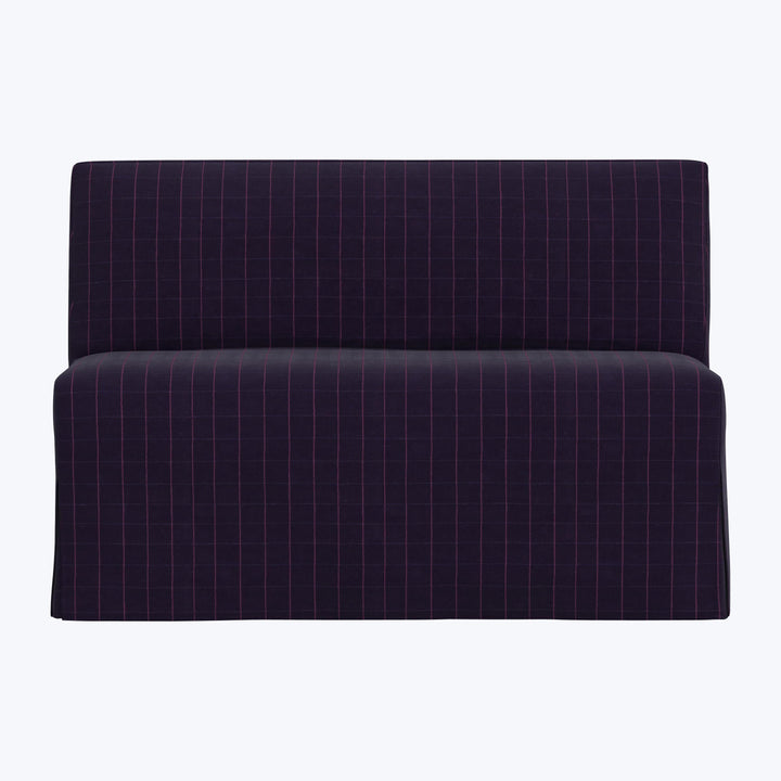 Rye Slipcover Dining Banquette Checker Night