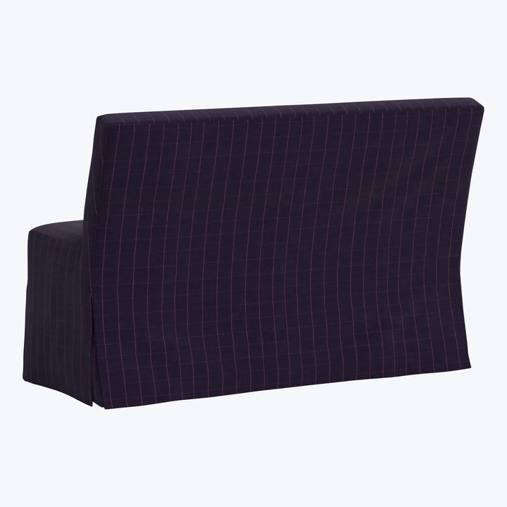 Rye Slipcover Dining Banquette Checker Night