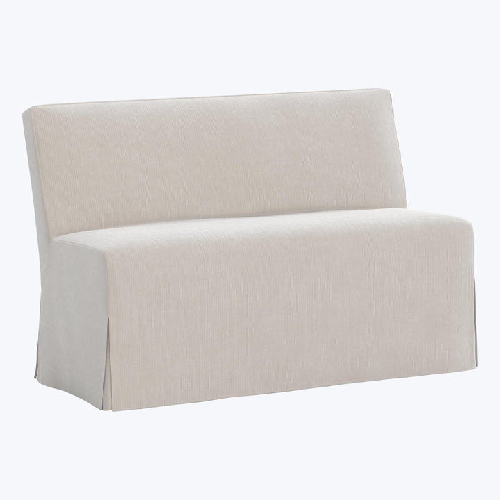 Rye Slipcover Dining Banquette Performance Velvet Mineral