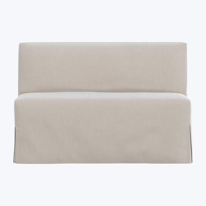 Rye Slipcover Dining Banquette Performance Velvet Mineral