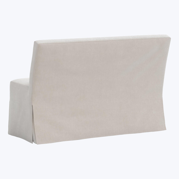 Rye Slipcover Dining Banquette Performance Velvet Mineral