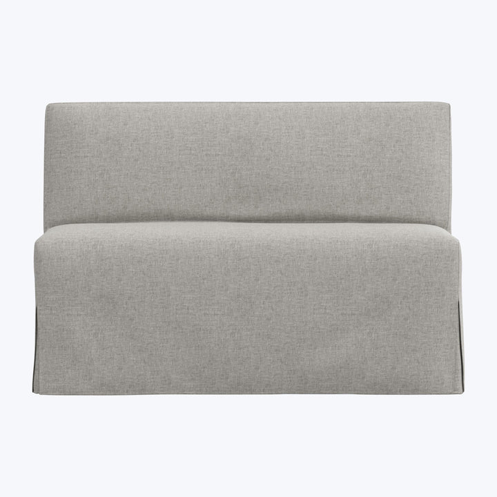 Rye Slipcover Dining Banquette Zuma Linen Feather