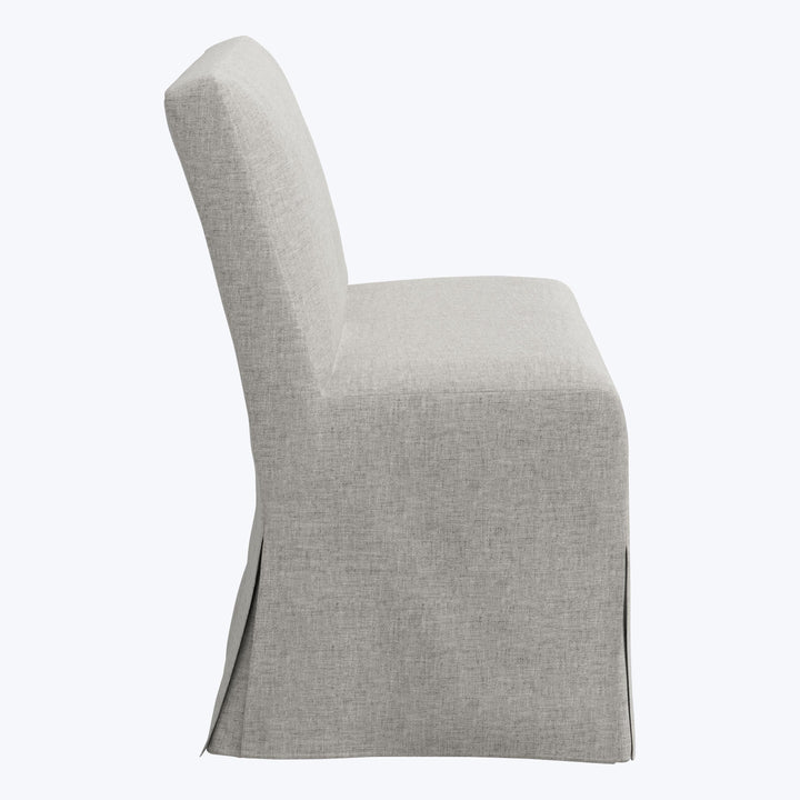 Rye Slipcover Dining Banquette Zuma Linen Feather