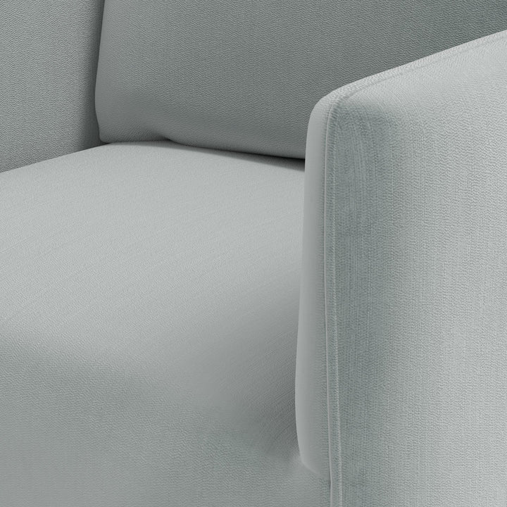 Rye Slipcover Dining Armchair Performance Velvet Lichen