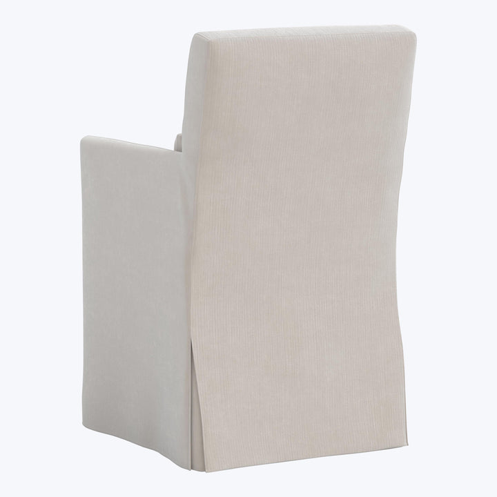 Rye Slipcover Dining Armchair Performance Velvet Mineral
