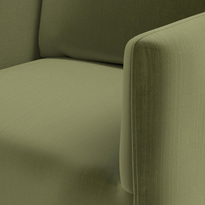 Rye Slipcover Dining Armchair Performance Velvet Moss