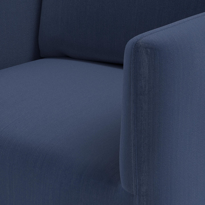 Rye Slipcover Dining Armchair Performance Velvet Ocean