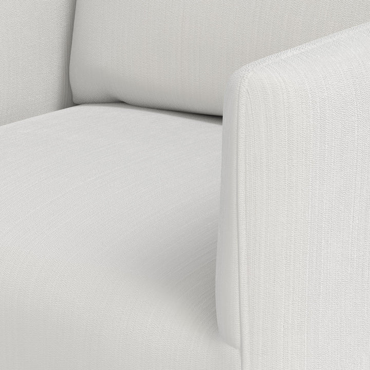 Rye Slipcover Dining Armchair Performance Velvet Snow