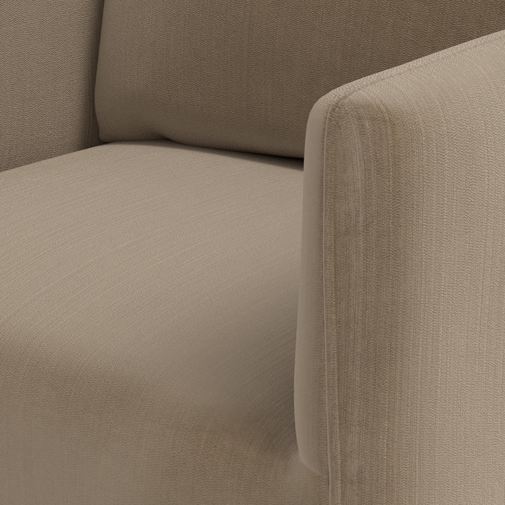 Rye Slipcover Dining Armchair Performance Velvet Walnut