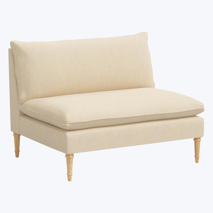 Laurel Settee Linen Natural