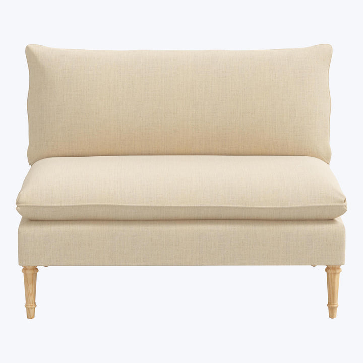 Laurel Settee Linen Natural