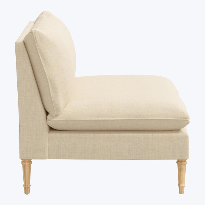 Laurel Settee Linen Natural