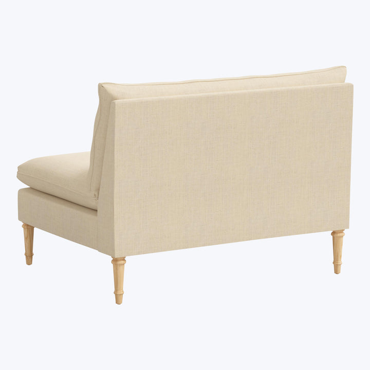 Laurel Settee Linen Natural