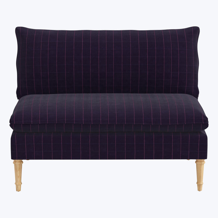 Laurel Settee Checker Night