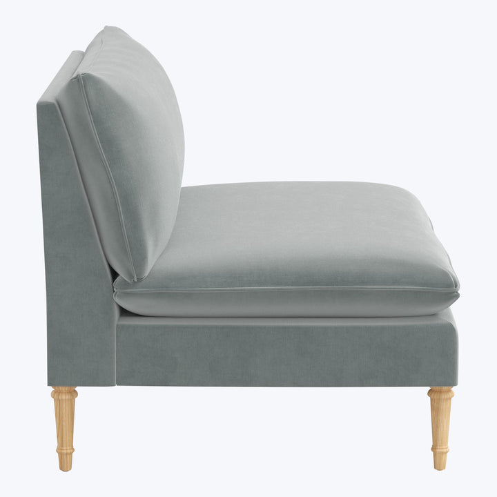 Laurel Settee Performance Velvet Lichen