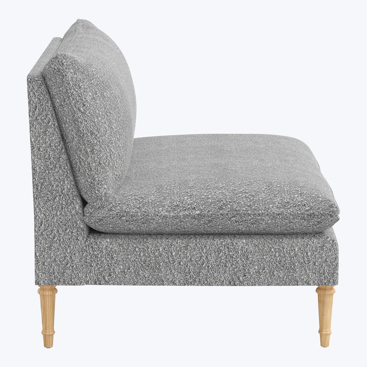Laurel Settee Boucle Grey