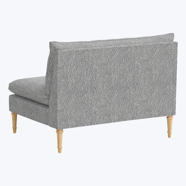 Laurel Settee Boucle Grey