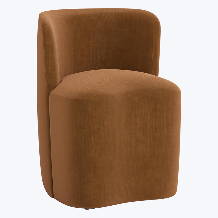 Montague Dining Chair Performance Velvet Copper