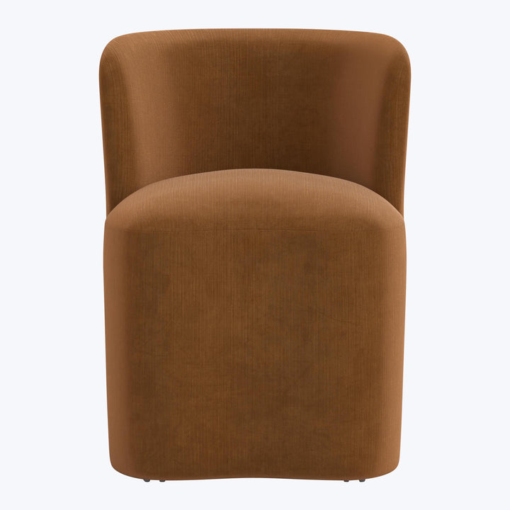 Montague Dining Chair Performance Velvet Copper